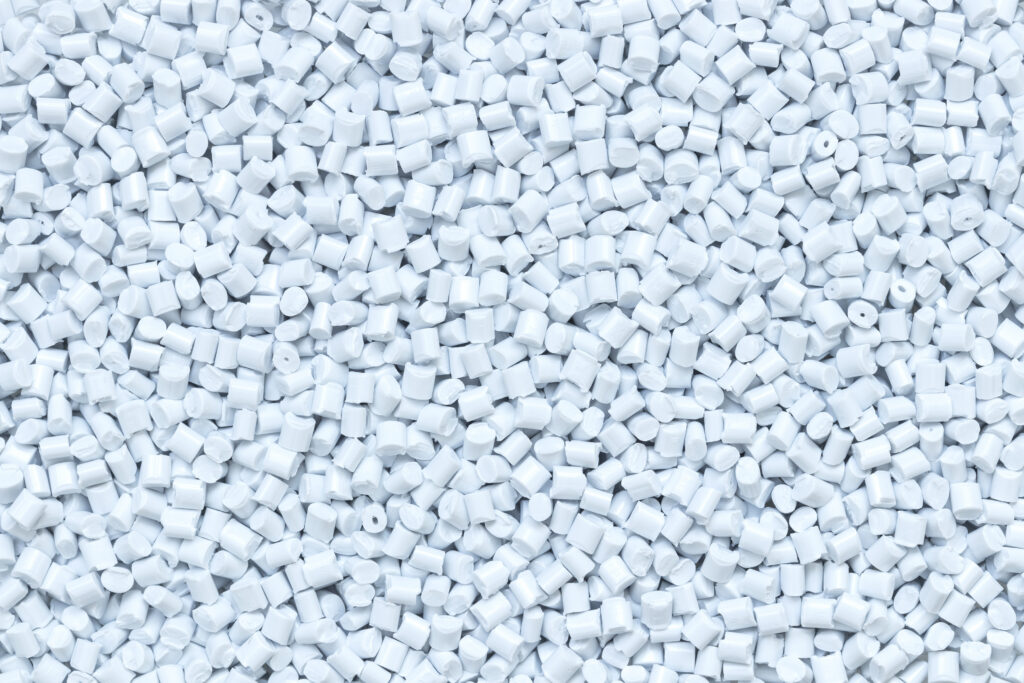 white plastic resin